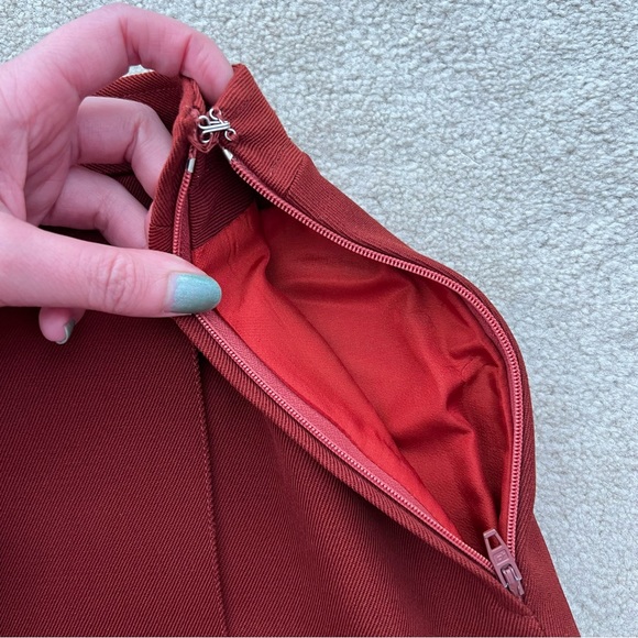 Cacharel Paris French Pleated Wool Skirt 10 - Picture 10 of 13